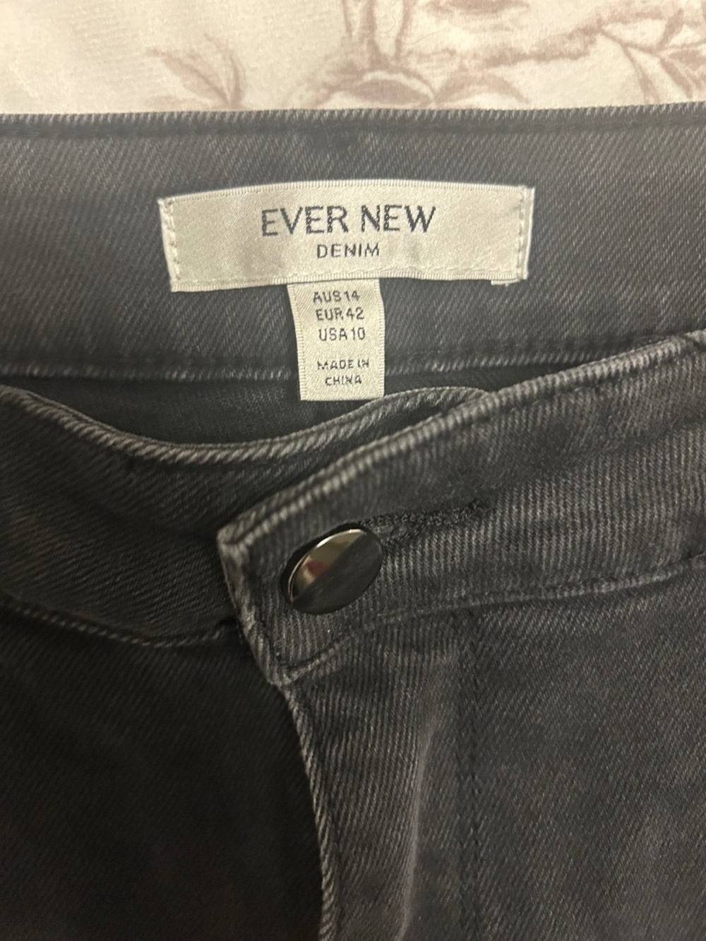 Ever New black straight leg Jean- size 10